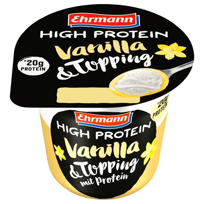 Ehrmann High Protein Vanilla & Topping 200g